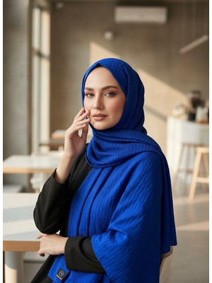Modakaşmir Moda Kaşmir Satır Çizgili Pamuklu Şal