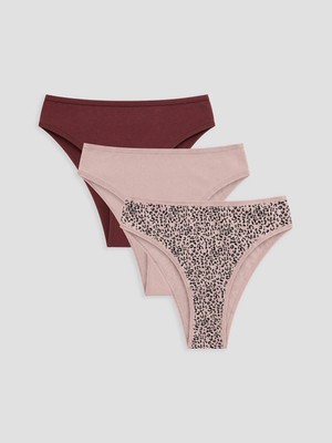 LC Waikiki Leopar Desenli Brazilian Külot 3 Lü  (W6)