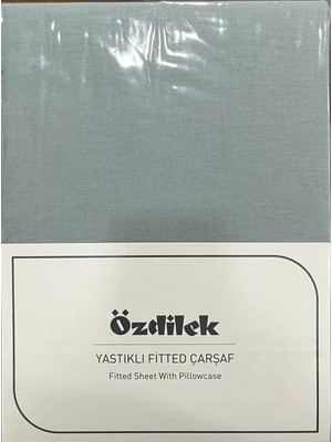 Özdilek Colurist Lastikli Fitted Çift Kişilik Çarşaf Takımı 180 x 200 +30 cm ( 30 cm Yükseklik ) Çağla