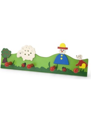 Edutoys Çiftlik Figürlü Askılık