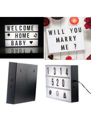 Pileli Store A4 LED Işıklı Yazı Panosu