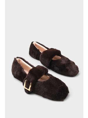 Capone Outfitters Talia Peluş Tokalı Babet