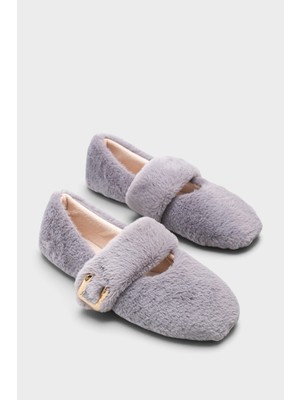 Capone Outfitters Talia Peluş Tokalı Babet