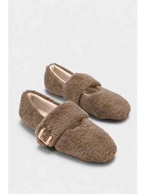 Capone Outfitters Talia Peluş Tokalı Babet