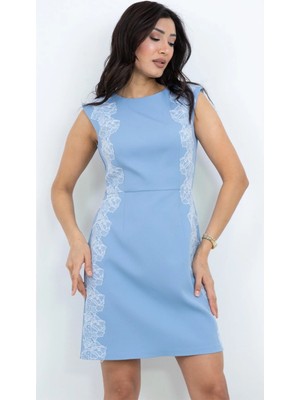 Dorne Moda Dantel Detaylı Mini Elbise - Kolsuz, Dar Kesim, Şık ve Zarif Günlük & Davet Elbisesi