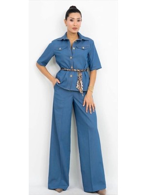 Dorne Moda Bol Paça Pantolon Takım