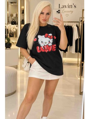 Belirtilmemiş Geniş Kalıp Oversize Tişört 🖤