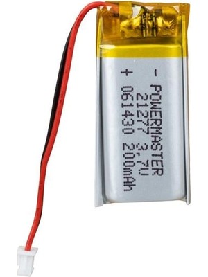 TeknoKapsül PM-21277 3.7V 200MAH 601430 3.5mm Soketli Lityum Polimer (Li-Po) Batarya Şarj Edilebilir Pil