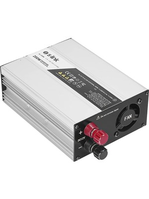 TeknoKapsül S-Link SL-200W-12 200 Watt Dc 12V - Ac 230V Anahtarlı Tek USB Portlu Çakmaktan Power Inverter