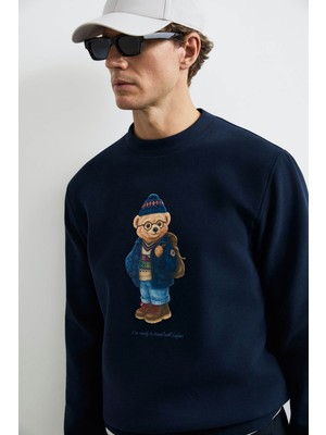 Lufian Mıles Lacivert Erkek Sweatshirt 112030201
