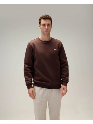 Ellesse Pamuklu Kahverengi Erkek Sweatshirt 6WM3003