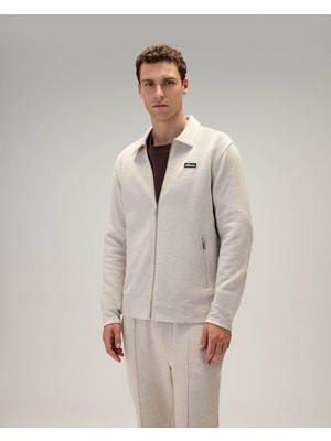 Ellesse Fermuarlı Bej Erkek Sweatshirt 6WM1009