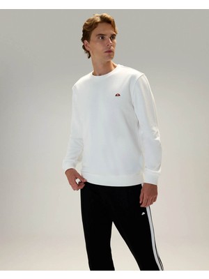 Ellesse Pamuklu Beyaz Erkek Sweatshirt 5WM3579