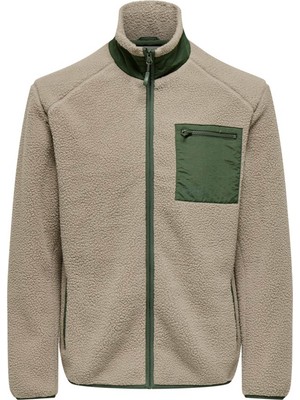 Only & Sons Onsdallas Life Sherpa Jacket Yeşil Erkek Ceket 22025599