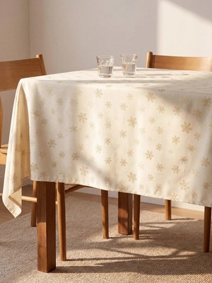 LC Waikiki Kar Tanesi Desenli Jakar Masa Örtüsü 140X240 cm  (W6)