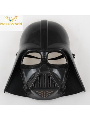 Uravas Store Çocuk Boy Yıldız Savaşları Darth Vader Maskesi ve 90 cm Pelerin Seti Siyah