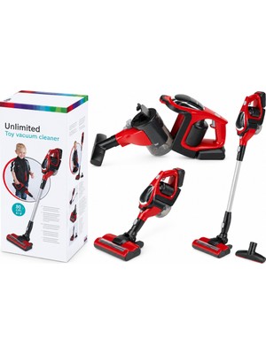 Uravas Store Oyuncak Sesli Işıklı Kırmızı Elektrik Süpürgesi