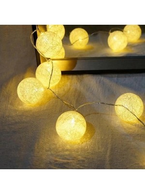 Pileli Store Top LED Oda Süsleme Işıklı Top Aydınlatma 1,5 Metre