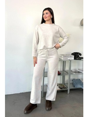 Giysa Kadın Bisiklet Yaka Selanik Takım Bej - 27K 2699