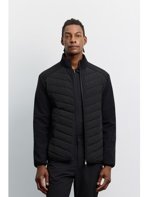 AVVA Erkek Siyah Ördek Tüyü Dik Yaka Lightweight Mont A62Y6066