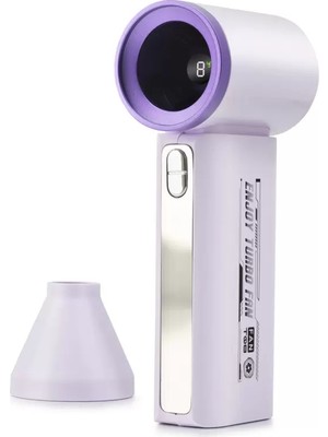Uravas Store Şarjlı Standlı Mini El Fanı Dijital Göstergeli T08