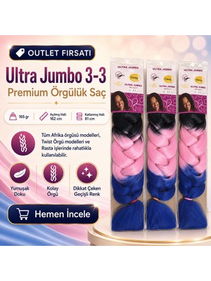 Renas Store 3 Paket / Afrika Örgüsü ve Rasta Için Sen Ombreli  3/3