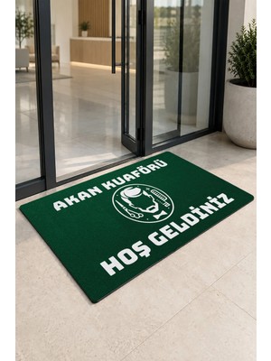 Valerine Life Kapı Önü Paspası 50X90CM Dijital Baskı Kaymaz Kişiye Firmaya Özel Berber Erkek Kuaförü