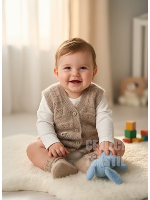 TeknoKapsül Bebek Yeleği, Yumoş Bebek Yeleği Simsiz Yumuşacık Bebek Yeleği