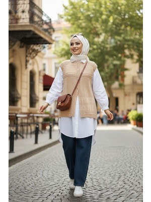 TeknoKapsül Çeyizlik Simli Robalı Yelek Düğmeli, Uçan Yelek Modeli Çeyizlik Yelek