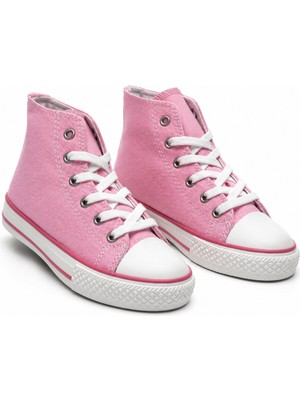 Rexba Kız Çocuk Pembe Bağcıklı Bilekli Günlük Spor Ayakkabı – Şık ve Rahat Çocuk Sneaker