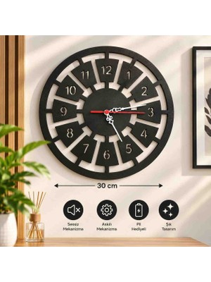 Generic Ezolife Clock One 30CM Dekoratif Duvar Saati