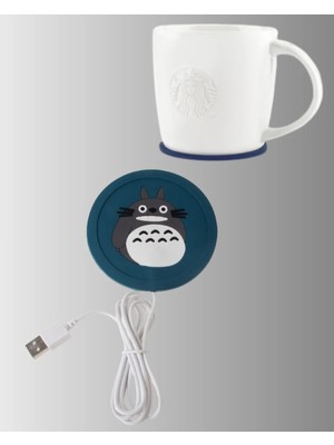 Renas Store USB Isıtmalı Bardak Altlığı 60° Isı Koruma Silikon Isı Matı