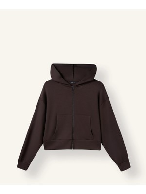 DeFacto Loose Fit Kapüşonlu Modal Hırka G2204AX26WN