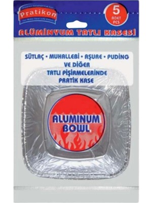 Marsilyan 5'li Alüminyum Tatlı Kase