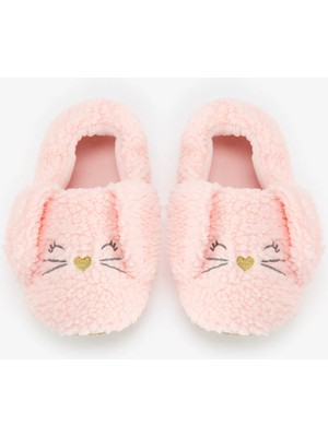 Penti Açık Pembe Sleepy Bunny Tavşan Desenli Patik