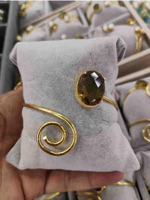Best Bioenerji Taş Terapi Zultanit Gold Rengi – Kararmayan Şık Doğal Taş Bileklik