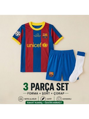 Sonvadi Barcelona Neymar  Çocuk Futbol Forması 3'lü Set Forma + Şort + Çorap