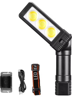 Pileli Store Şarjlı Mıknatıslı Çalışma Lambası | Kafa Işığı & LED Aydınlatma WT-706