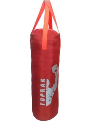 Durukar Boks Torbası Eldiven ve Karabina Hediyeli Içi Dolu 50X20 cm Kırmızı