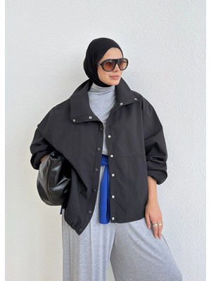 Moda Aksa ÇITÇIT RAHAT BOMBER Siyah
