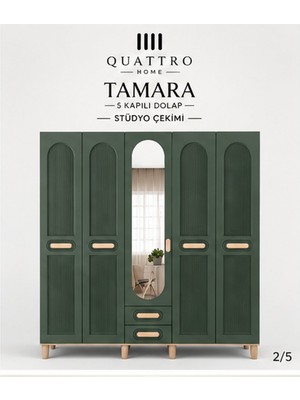 Quattro Home Tamara 5 Kapaklı Dolap