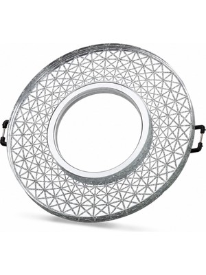 Genel Tedarik 1 Adet Noas YL65 1767 Iris LED Çerçeveli 4000K Yuvarlak Kristal Cam Spot GU10 Duy