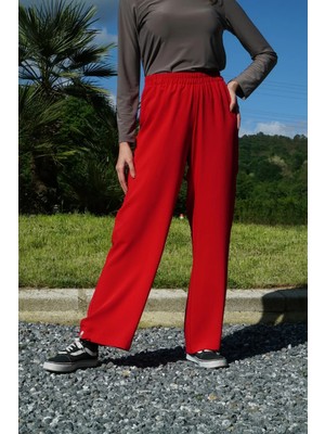 Red Show Beli Lastikli Bol Paça Pantolon