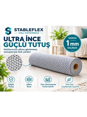 Stableflex Stable Flex Halı Kaydırmaz Halı Altlığı - Halı Kaymasını Önleyen Çok Amaçlı Kaydırmaz Mat - 75 x 145 cm ve 150X200 cm