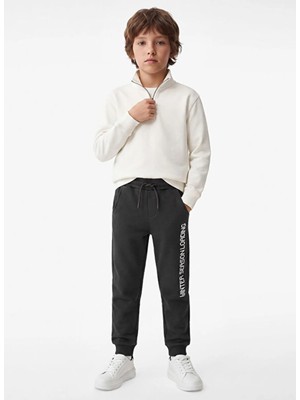 Koton Antrasit Erkek Çocuk Baskılı Sweatpant 7WKB40021TK926