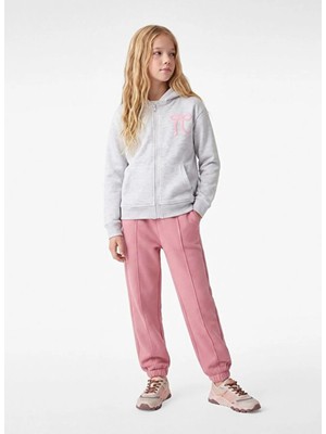 Koton Gri Kız Çocuk Baskılı Sweatshirt 7WKG10046AKKRM