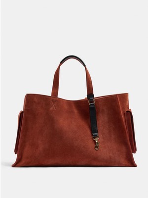 Parfois Kadın Karabina Detaylı Deri Shopper Çanta