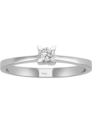 Sirius E Renk 0,10 Karat Pırlanta Tektaş Yüzük 0423R0085