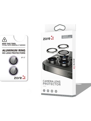 Alan Tech iPhone 17 Kamera Lens Koruyucu Safir Görüntü Kalitesini Bozmayan Parlama Önleyici Premium Alt