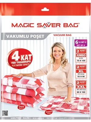 Magic Saver Bag 6 Lı "Odamda Kendime Yer Açıyorum" Seti - 1